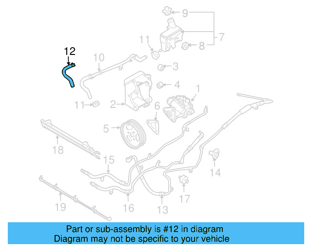 Hose 3D0-422-889 - View 3