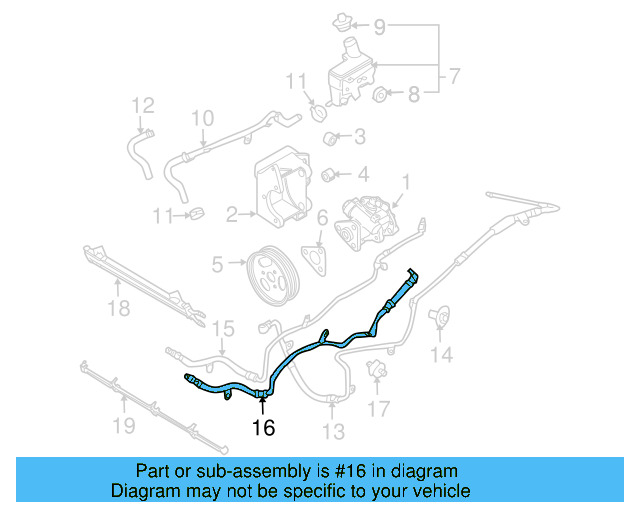 Return Hose 3D0-422-891-BA - View 2