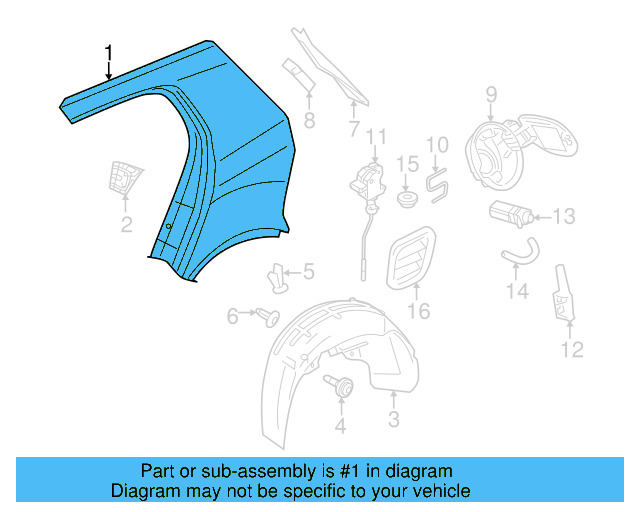 Quarter Panel 5K4-809-843 - View 3
