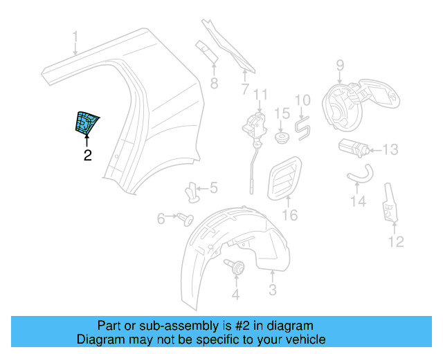 Wheelhouse Liner 5K0-810-972-D - View 8