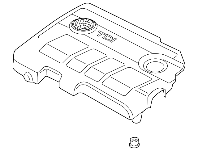 Engine Cover 03L-103-925-R - View 2