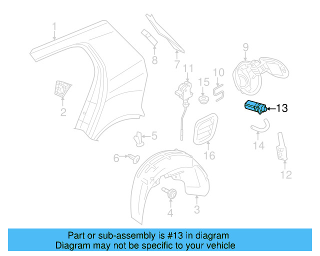 Drain Hose 3D0-809-937-B - View 50