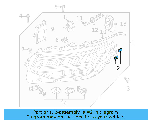 Headlamp Assembly U WHT-006-406 - View 8