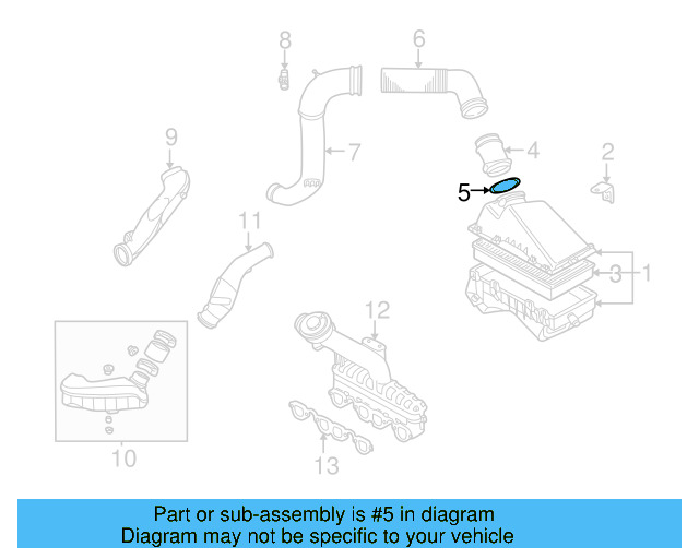 Air Mass Sensor Gasket WHT-006-727 - View 11