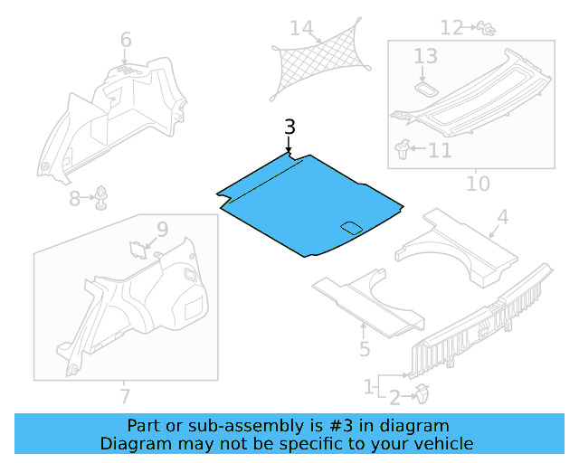 Floor Cover 561-863-463-B-1BS - View 4