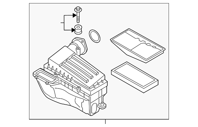 Air Cleaner Assembly 1K0-129-607-BF - View 2