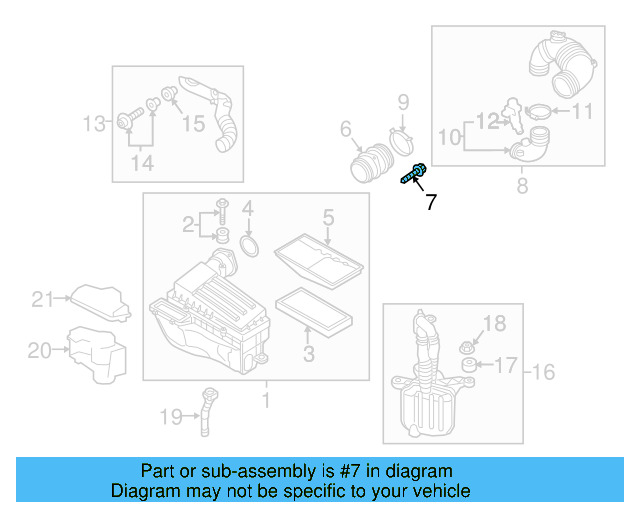 Air Mass Sensor Screw N-911-796-01 - View 7