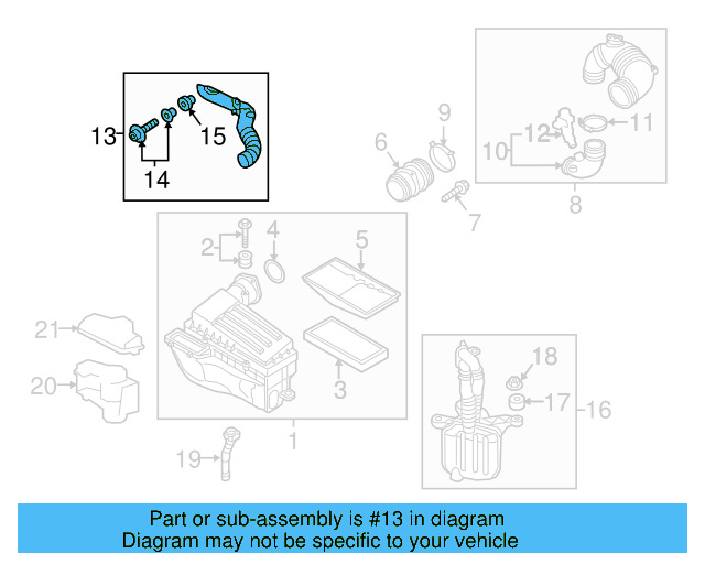 Intake Pipe 5Q0-129-565-K - View 7