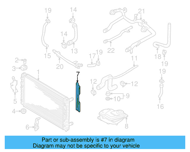 Sealing Strip 3B0-121-331 - View 10