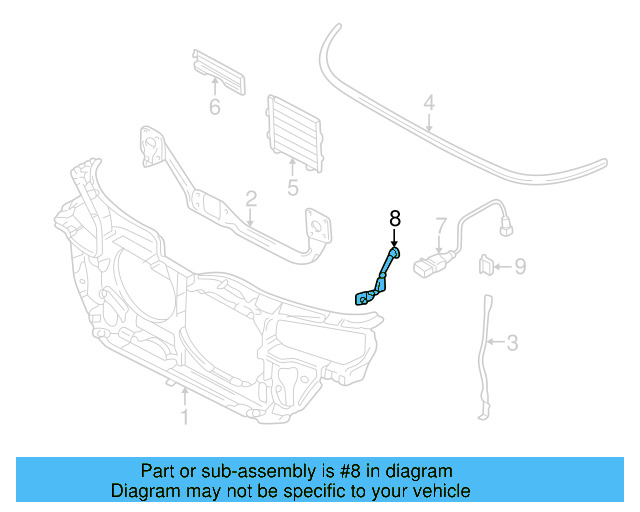 Temp Sensor Bracket 8D0-820-536-C