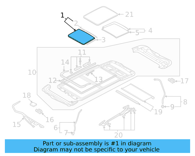 Front Glass 2GJ-877-055-A - View 4