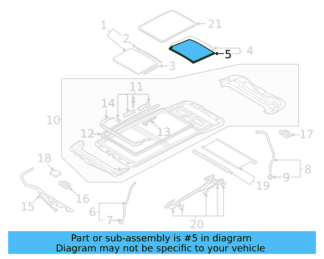 Rear Glass Lower Seal 3G9-877-297
