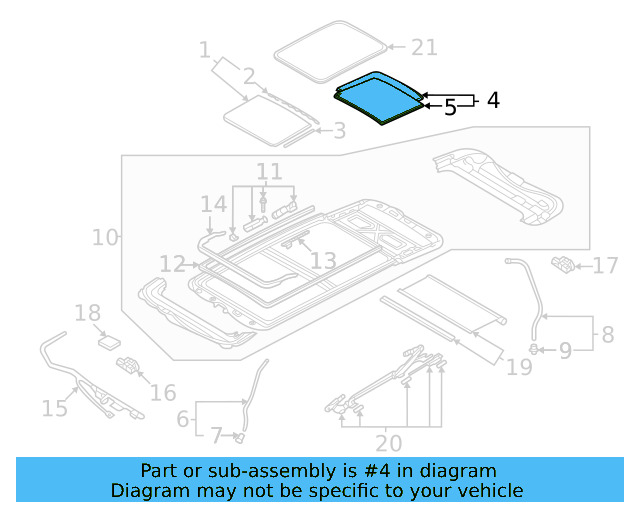 Rear Glass 2GJ-877-056-A - View 4