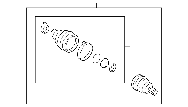 Outer Joint Assembly 1KM-498-099 - View 6