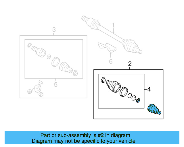 Outer Joint Assembly 1KM-498-099 - View 20