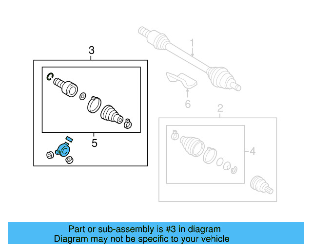 Inner Joint Assembly 1KM-498-103 - View 25