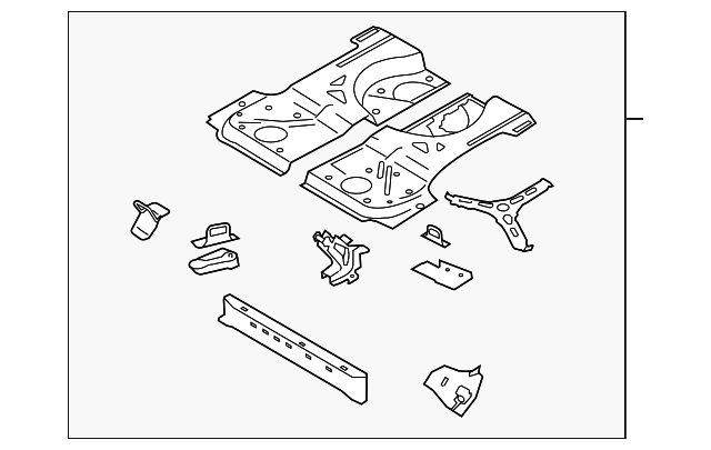 Floor Pan Assembly 1K6-813-111-H - View 3