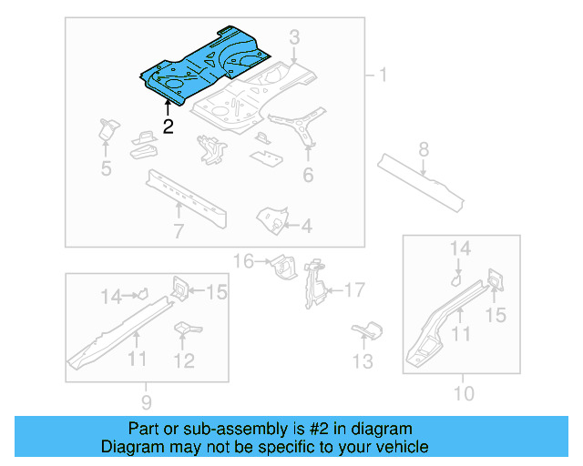 Floor Pan 1K6-813-200 - View 3