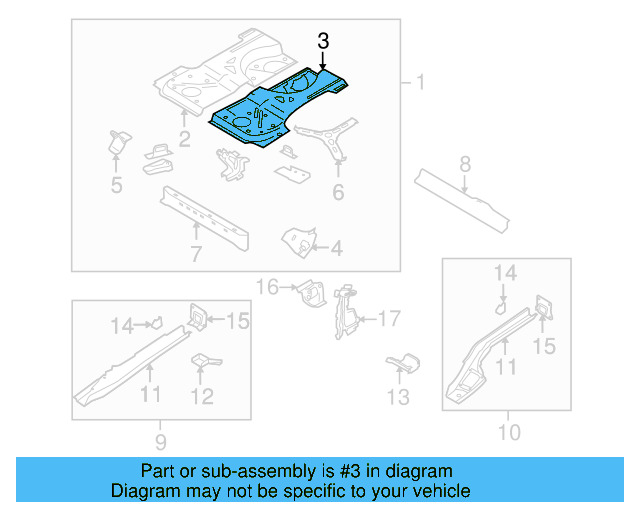 Floor Pan 1K6-813-199 - View 4