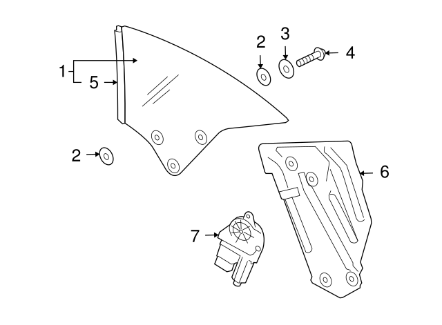 Quarter Glass Spacer WHT-001-912