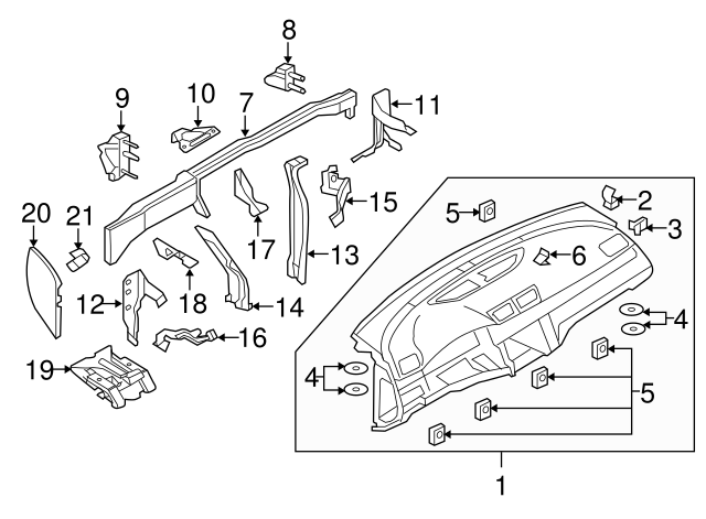 Side Cover Clip 1K0-867-388-A - View 128