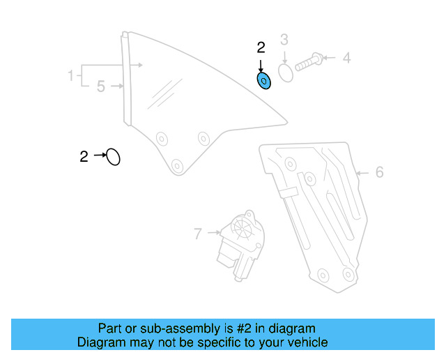Quarter Glass Spacer WHT-001-912 - View 2