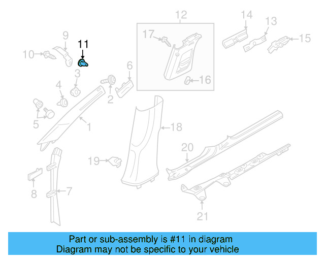 Door Interior Trim Panel Screw N-104-420-03