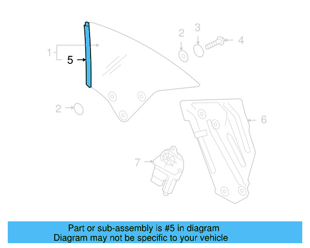 Seal Strip 1Q0-837-674-D - View 3