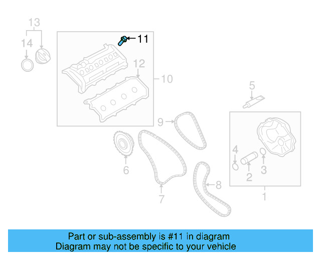 Valve Cover Bolt 03G-128-773-A - View 3
