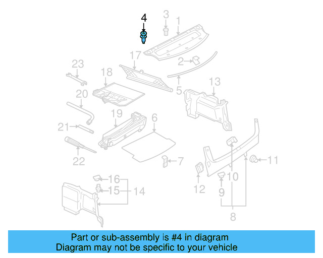Package Tray Clamp 8D5-863-429 - View 23