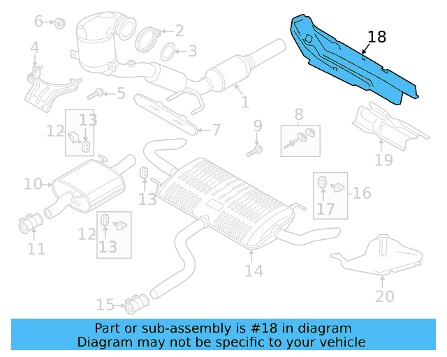 Heat Shield 3QF-825-661-C - View 12