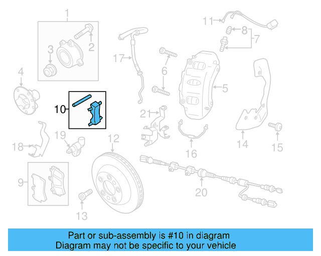 Brake Pads Mount Kit 7P0-698-269-C - View 5