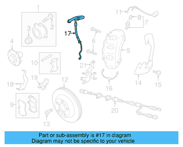 Brake Hydraulic Line 7P0-611-702-B