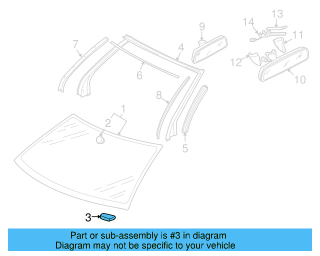 Mirror Support Spacer 443-845-631-A - View 55
