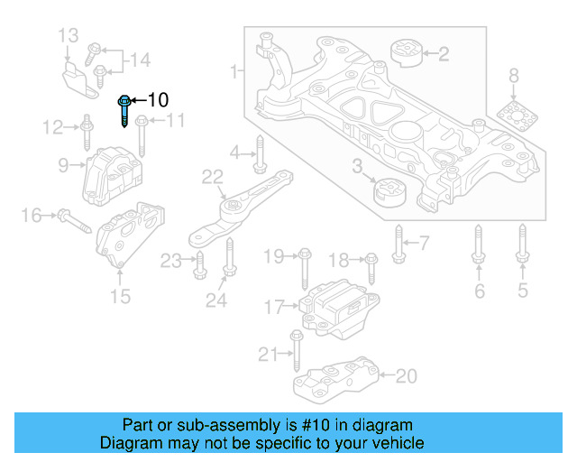 Gear Assembly Mount Bolt N-105-524-02 - View 118