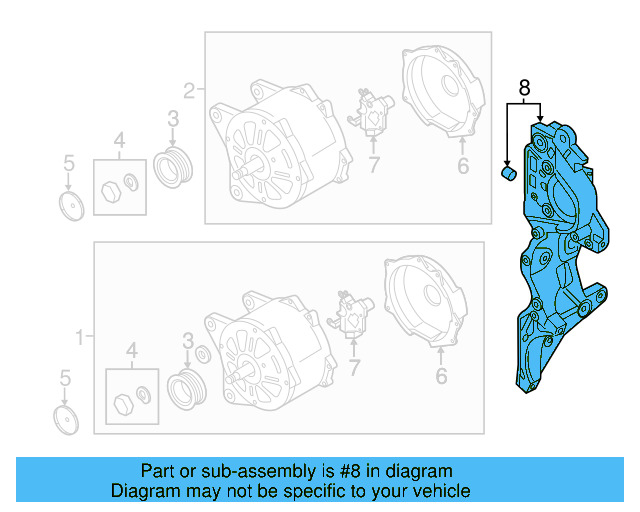 Alternator Bracket 04L-903-141-B - View 6