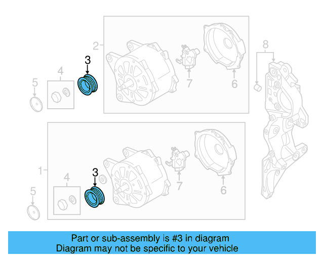 Alternator Pulley 045-903-119-A - View 11