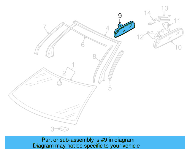 Mirror Inside 3C0-857-511-J-9B9 - View 19