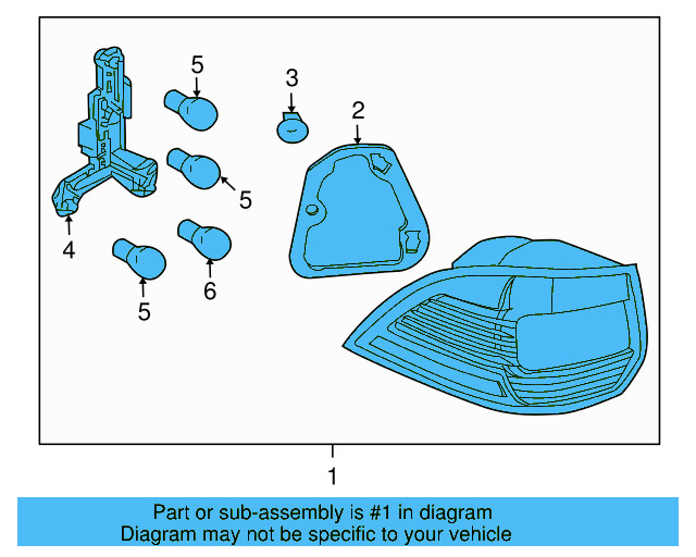 Tail Lamp Assembly 1K5-945-096-L - View 7
