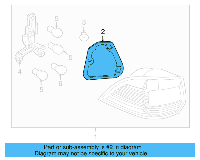 Tail Lamp Assembly Gasket 1K9-945-191 - View 16