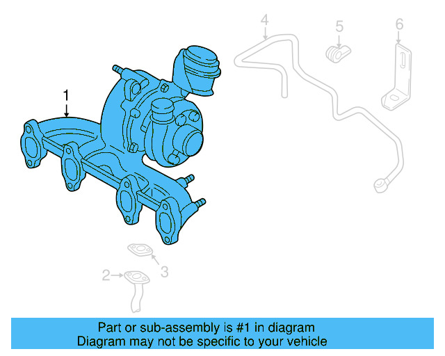 Exhaust Manifold 03G-253-016-KX - View 11