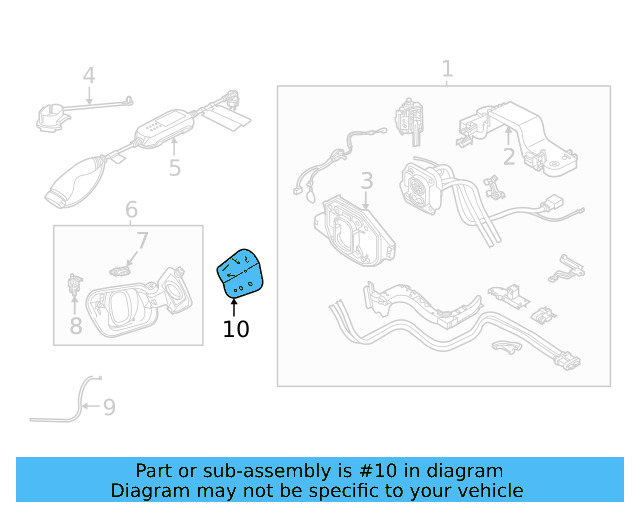 Compartment Door 11K-809-909-GRU - View 4