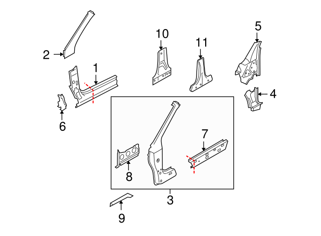 Lower Reinforced 1K0-802-624-C