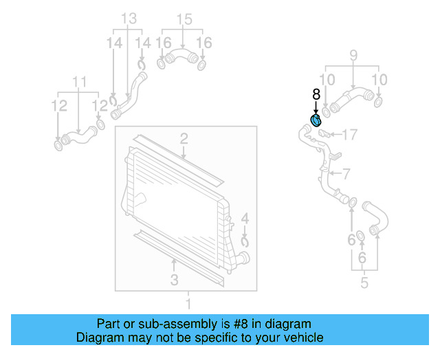 Connector Pipe Retainer Clip 1J0-145-769-B - View 29