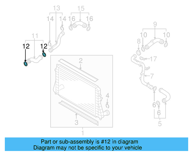 Connector Hose Upper Seal 3C0-145-117 - View 16