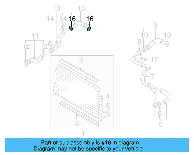 Connector Hose Upper Seal 3C0-145-117 - View 14