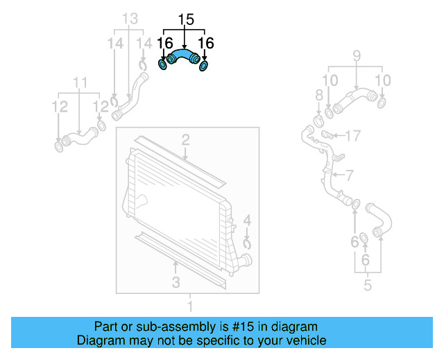 Connector Tube 3C0-145-838-D - View 7