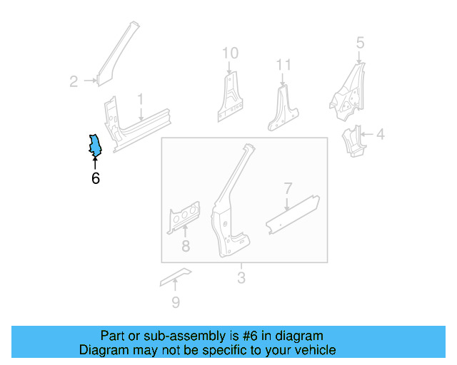 Filler Plate 1Q0-809-082 - View 3