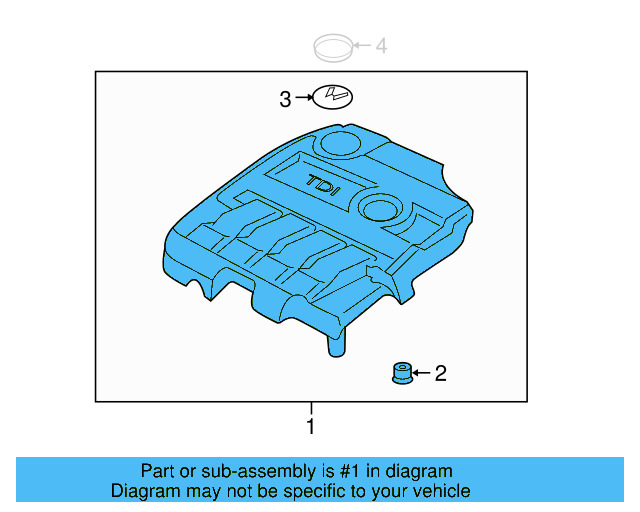 Engine Cover 03L-103-925-AM - View 5