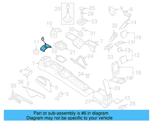 Ashtray Assembly 1C0-857-301-H-2QL